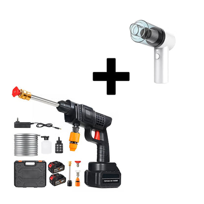 COMBO WashX™ :  (Hidrolavadora + Mini Aspiradora 3 en 1 + maletín de transporte )  -  50% OFF SOLO HOY 🔥