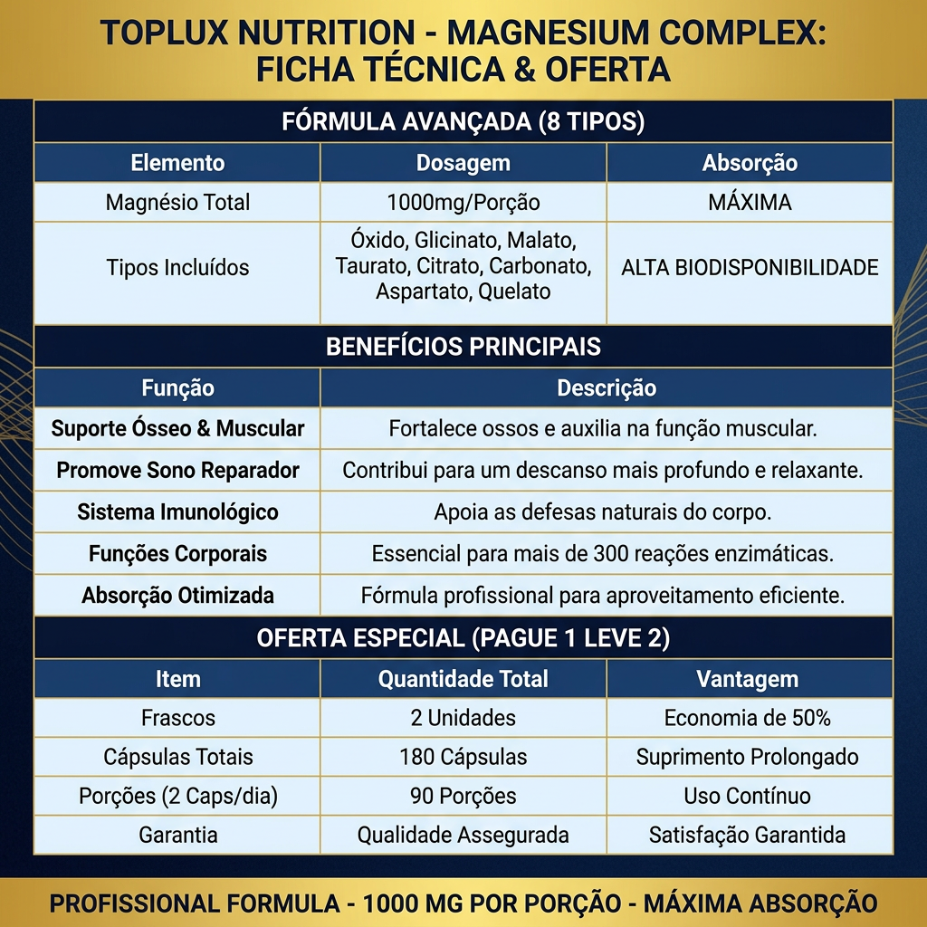 Magnesio Complex Toplux® - PAGUE 1 LLEVE 2 - 50% OFF 🔥